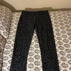 Athleta Black Leopard Print Leggings